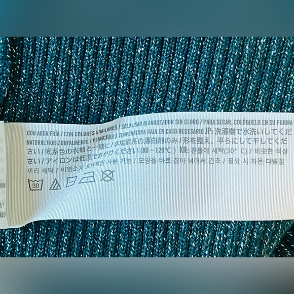 Abercrombie & Fitch Elegant Teal Long Sleeve Dress - Picture 9 of 12